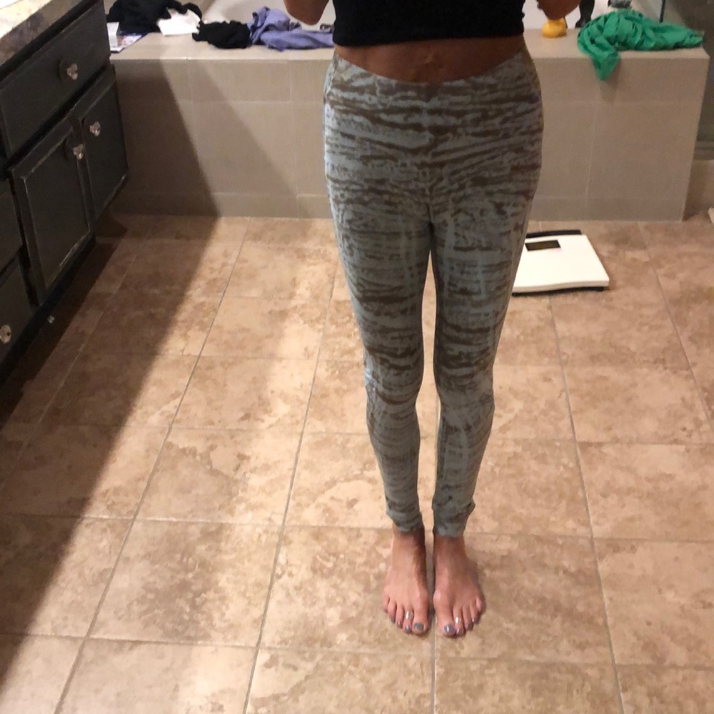 Red haute leggings